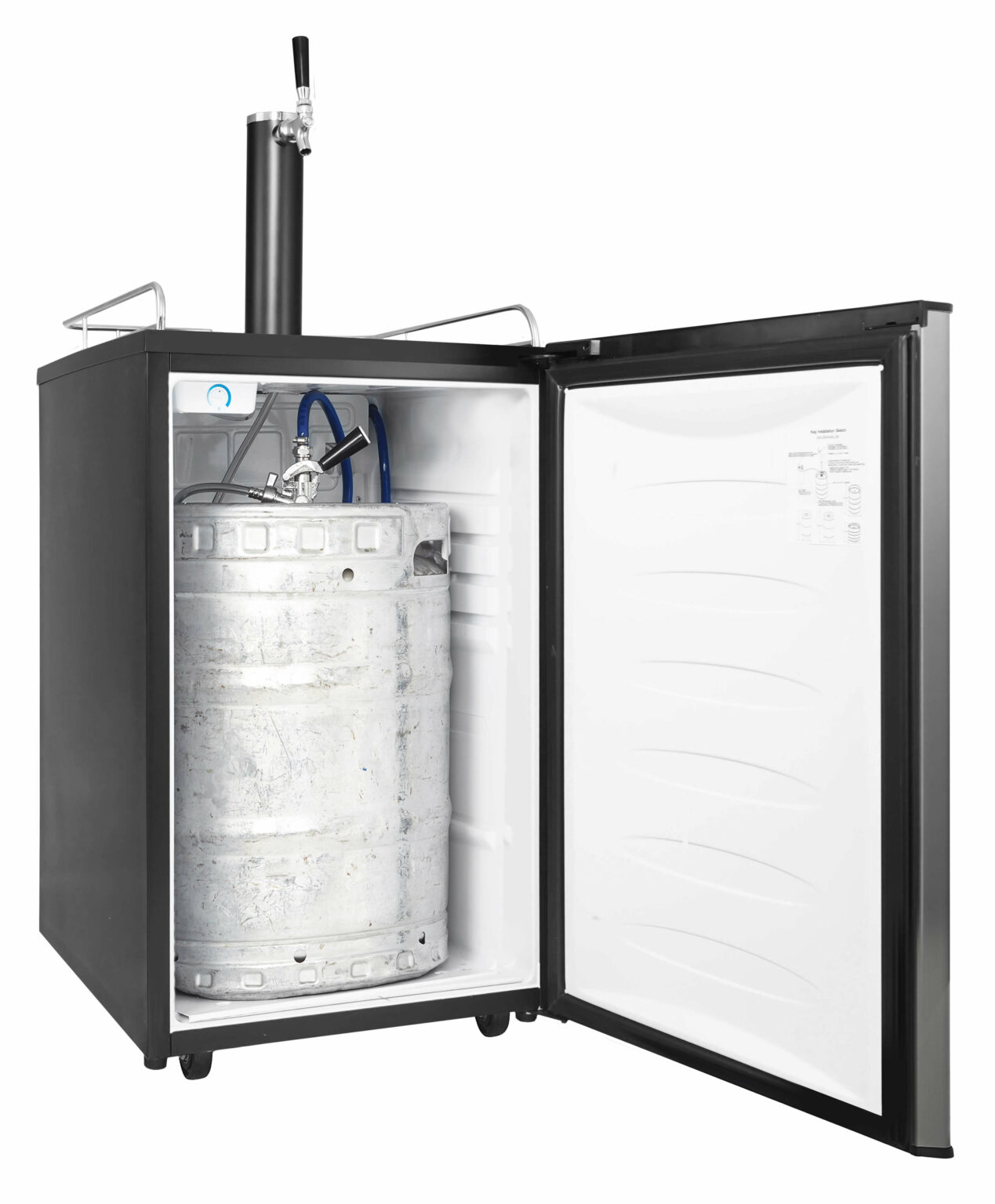Danby 5.4 cu. ft. SingleTap Keg Cooler in Stainless Steel