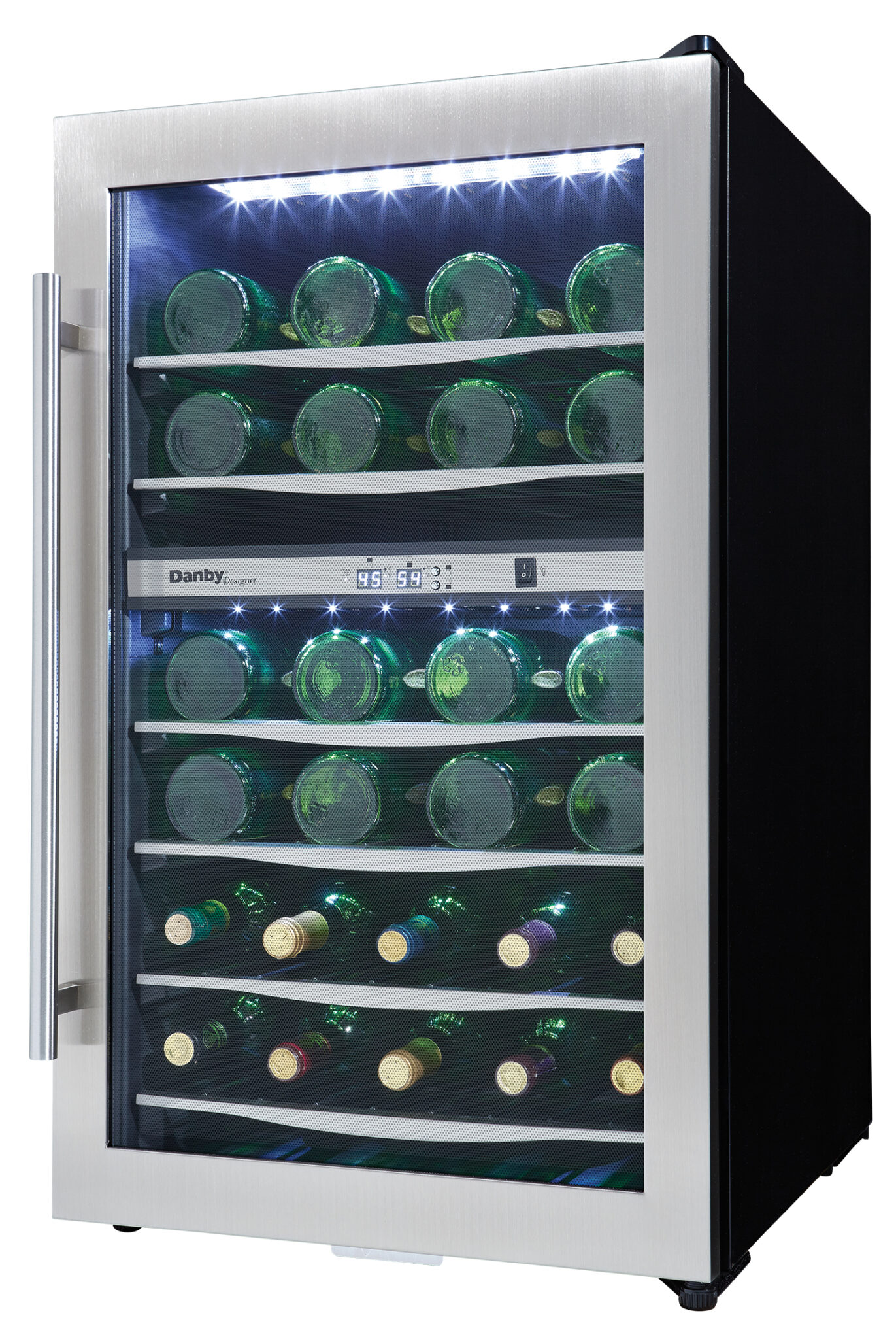 Danby 38 Bottle FreeStanding Wine Cooler in Stainless Steel