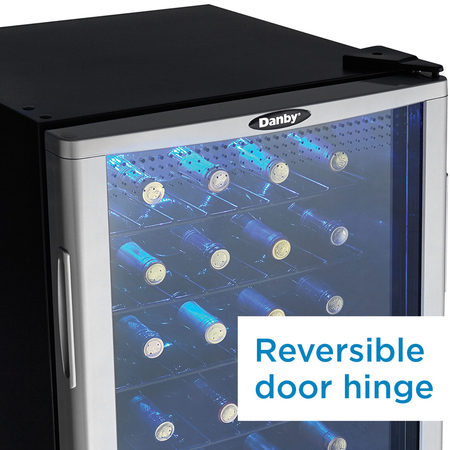 Danby 36 Bottle FreeStanding Wine Cooler in Platinum DWC350BLP