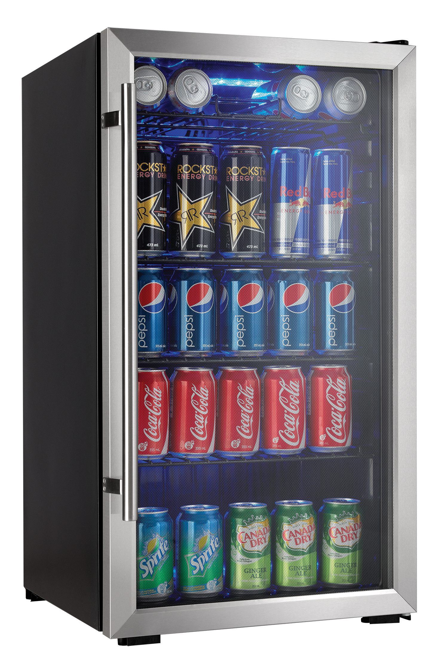 danby bar fridge glass door