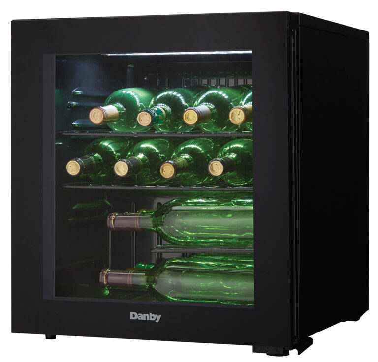 Danby 16 Bottle FreeStanding Wine Cooler in Black DWC018A1BDB