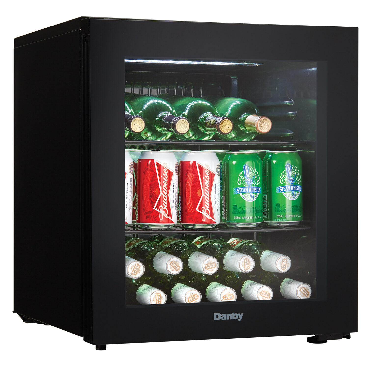 Danby 16 Bottle FreeStanding Wine Cooler in Black DWC018A1BDB
