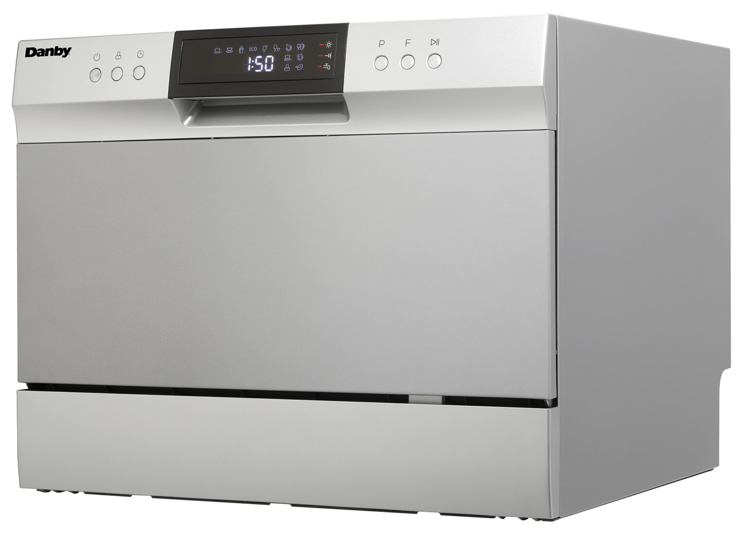 Danby 6 Place Setting Countertop Dishwasher in Silver DDW631SDB