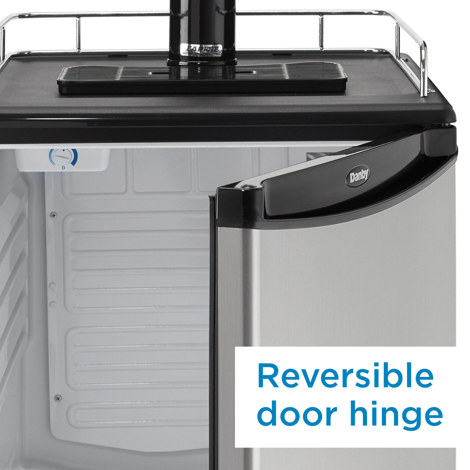 Danby 5.4 cu. ft. DualTap Keg Cooler in Stainless Steel