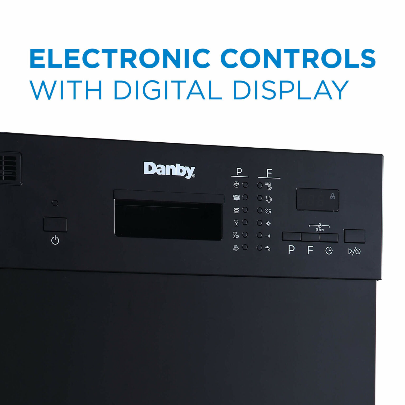 Danby 18" Wide Builtin Dishwasher in Black DDW1804EB Danby Canada