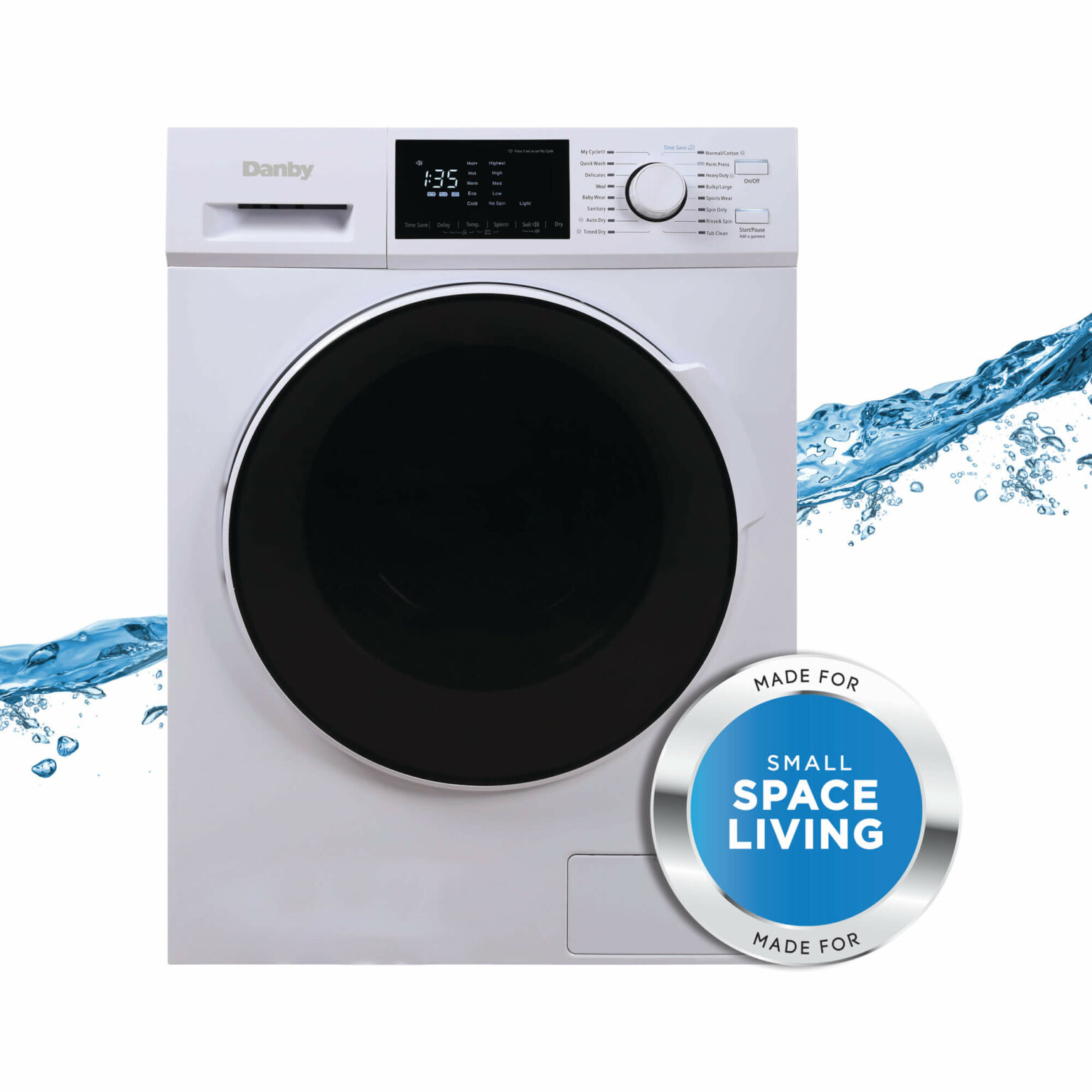 Danby 2.7 cu. ft. AllInOne Ventless Washer/Dryer in White DWM120WDB