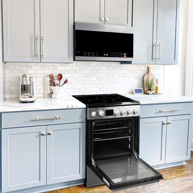 Danby 24” Air Fry Slidein Smooth top Range in Stainless Steel