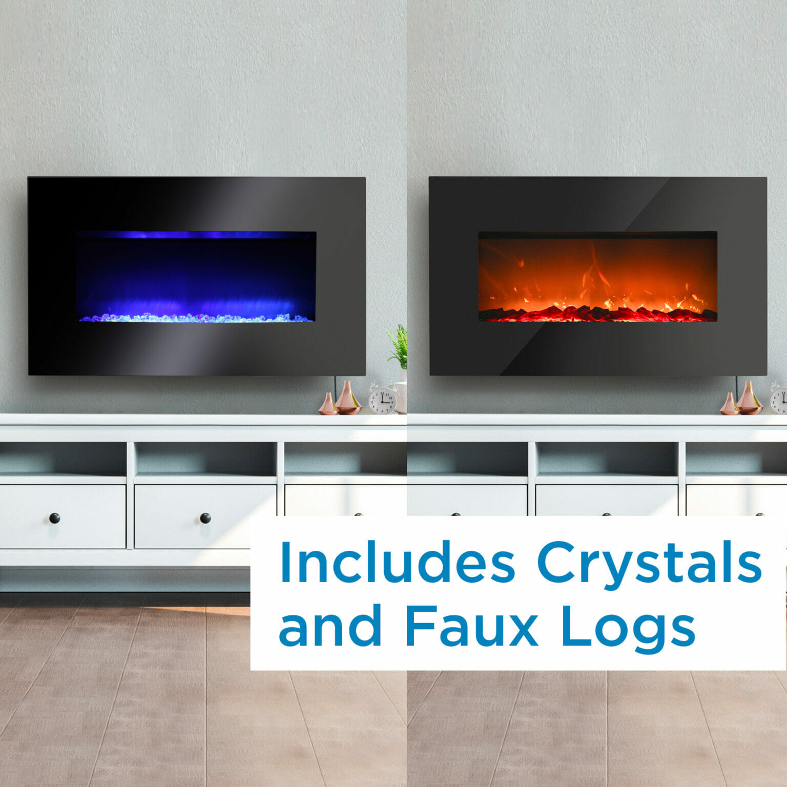 Danby Designer 38" Wall Mount Electric Fireplace DDEF03813BD13