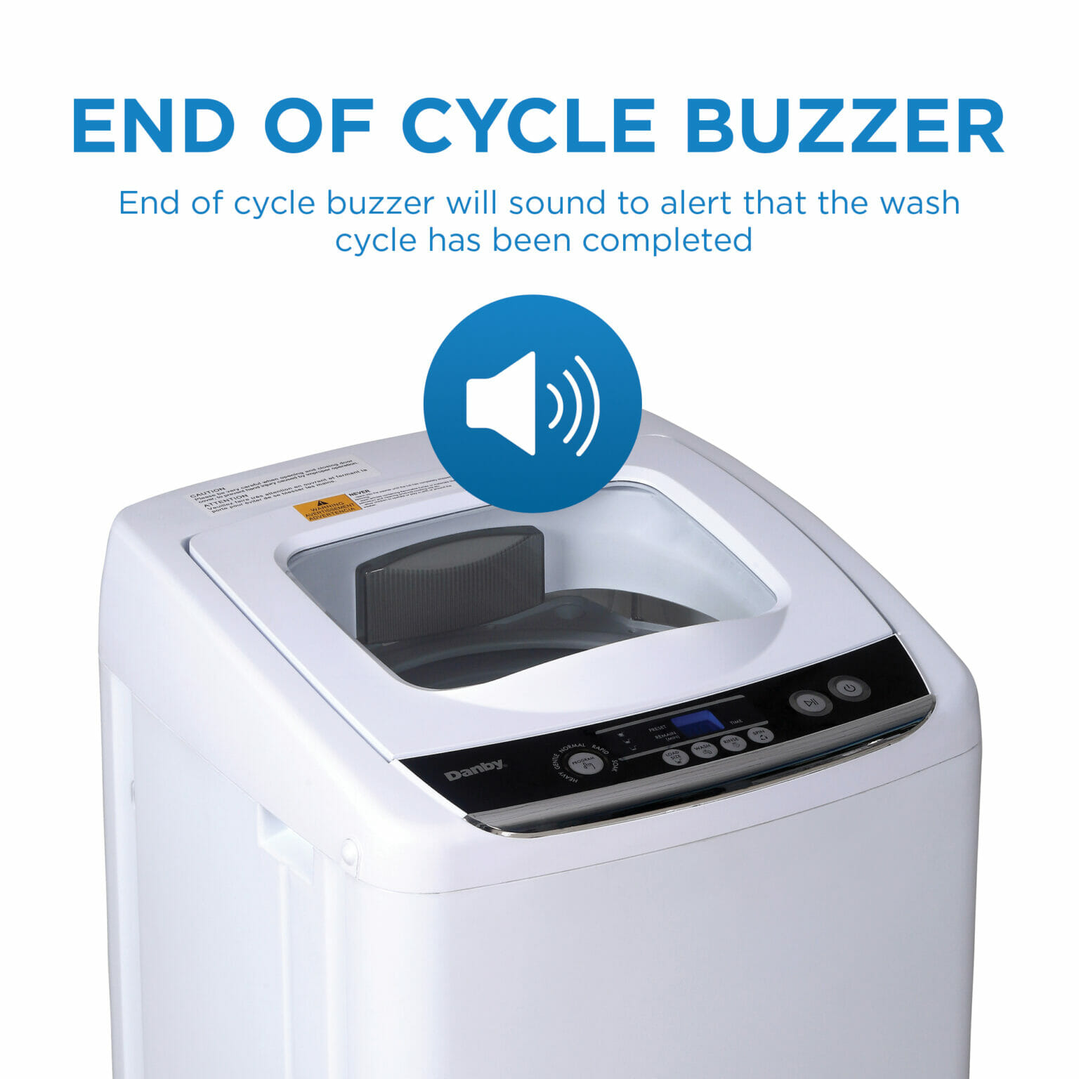 Danby 0.9 cu. ft. Compact Top Load Washing Machine in White DWM030WDB