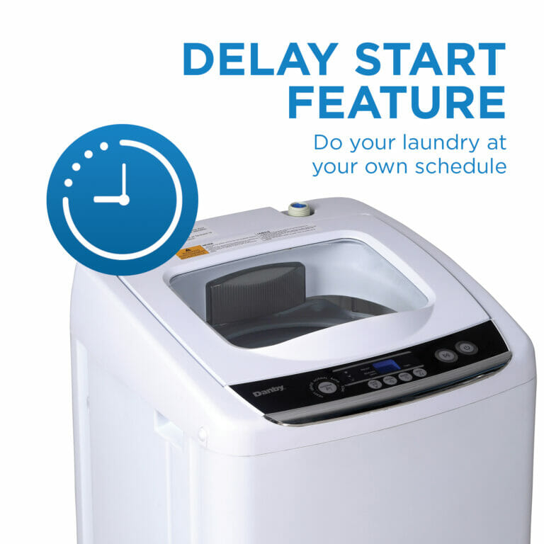Danby 0.9 cu. ft. Compact Top Load Washing Machine in White DWM030WDB