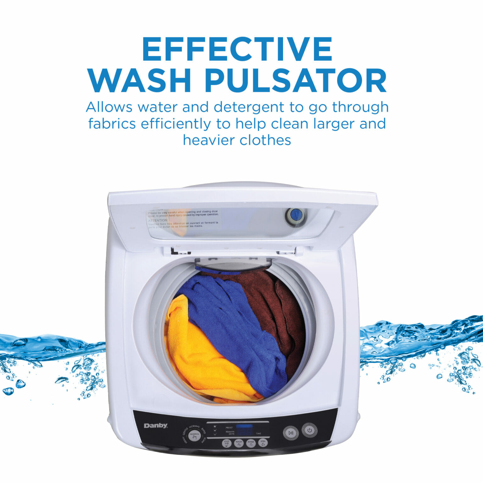 Danby 0.9 cu. ft. Compact Top Load Washing Machine in White DWM030WDB