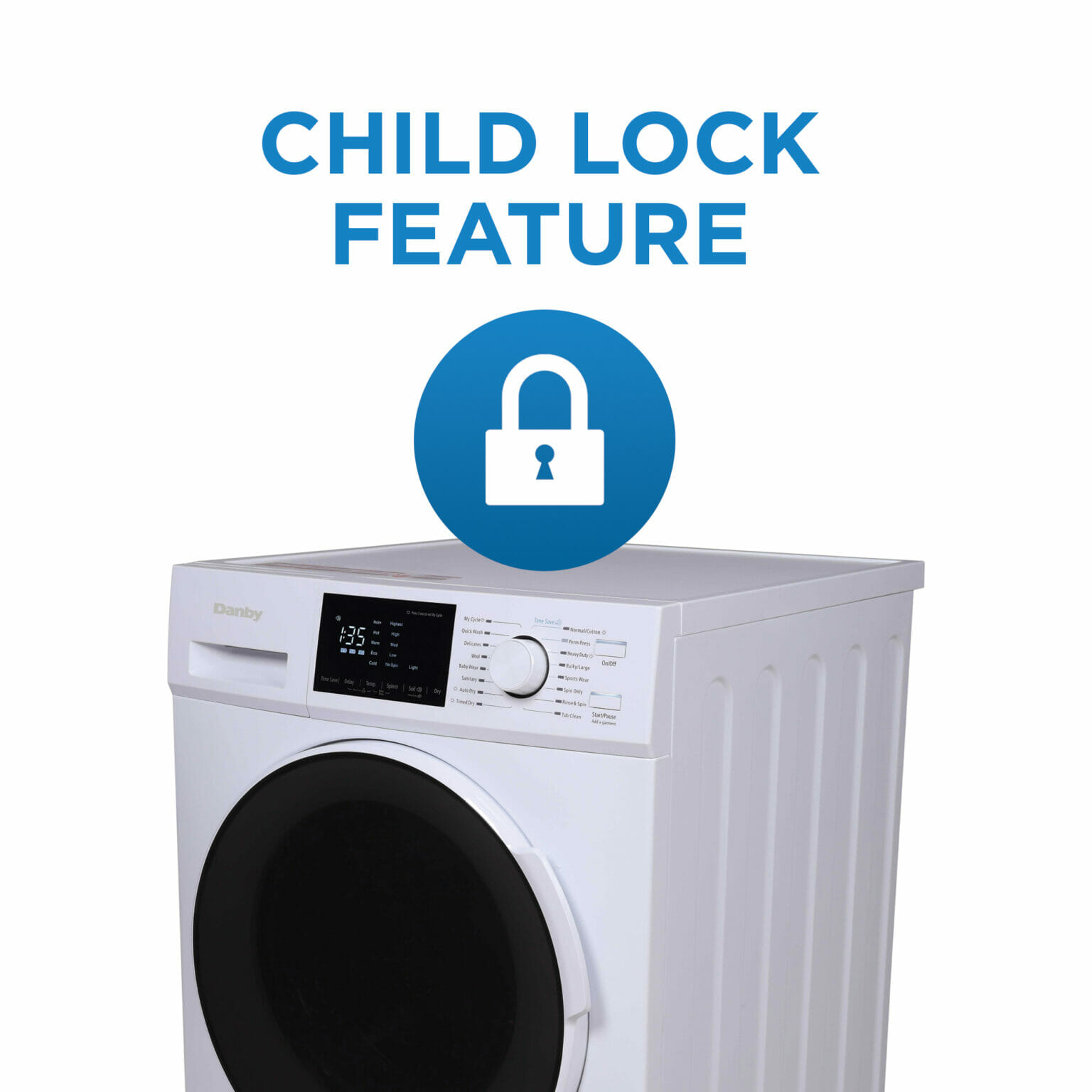 Danby 2.7 cu. ft. AllInOne Washer & Ventless Dryer in White