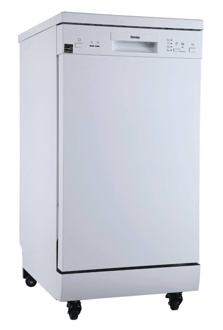 Danby 18" Wide Portable Dishwasher in White DDW1805EWP Danby Canada