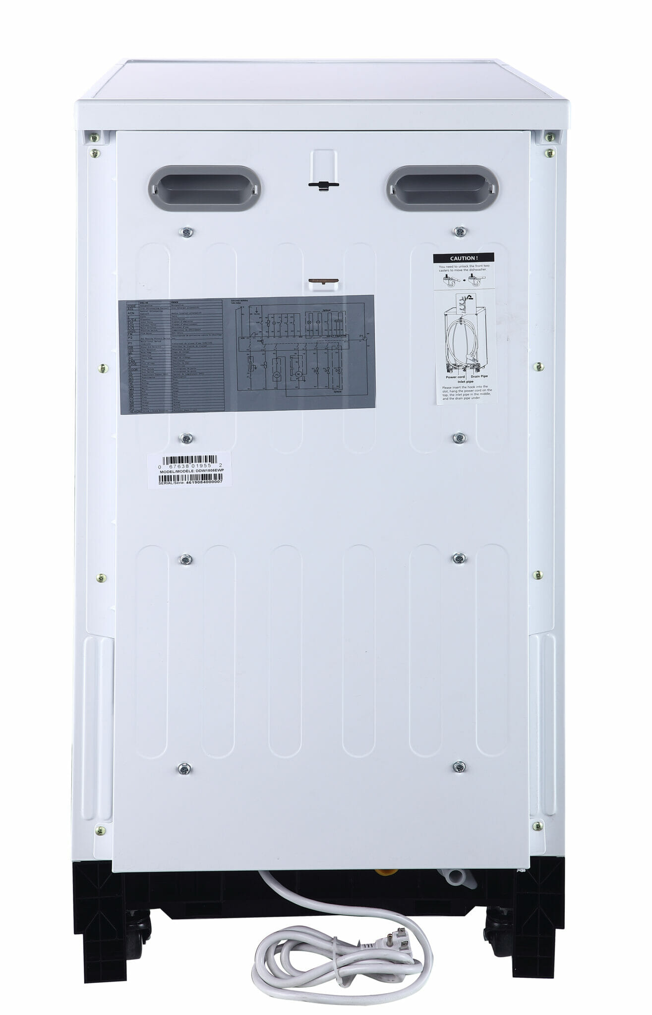 Danby 18" Wide Portable Dishwasher in White DDW1805EWP Danby Canada