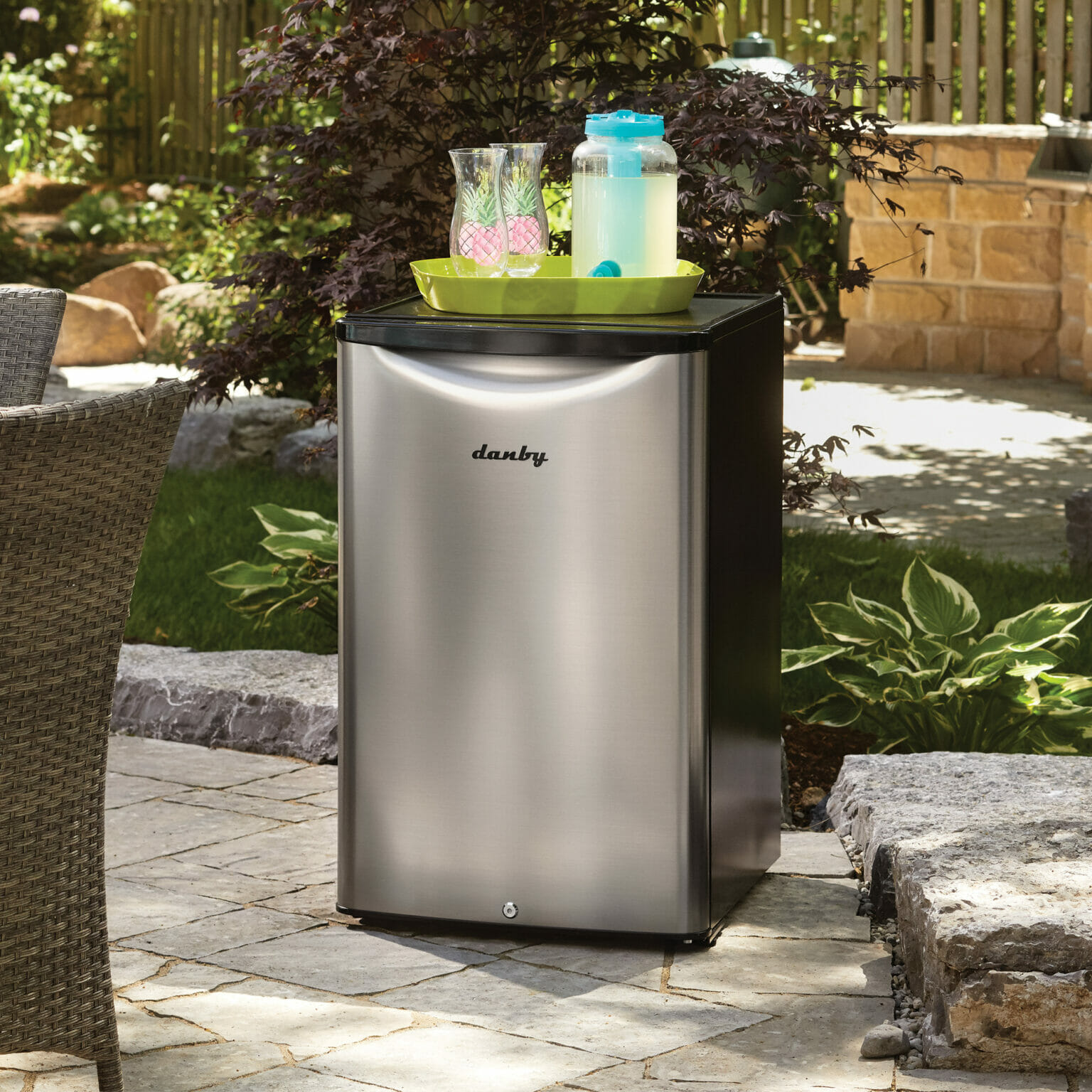 Danby 4.4 cu. ft. Outdoor Fridge in Stainless Steel DAR044A6BSLDBO