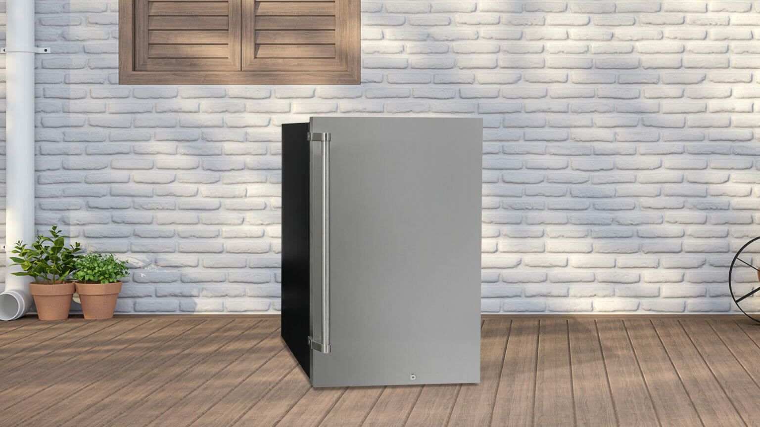 Danby 4.4 cu. ft. Outdoor Fridge in Stainless Steel DAR044A1SSO6