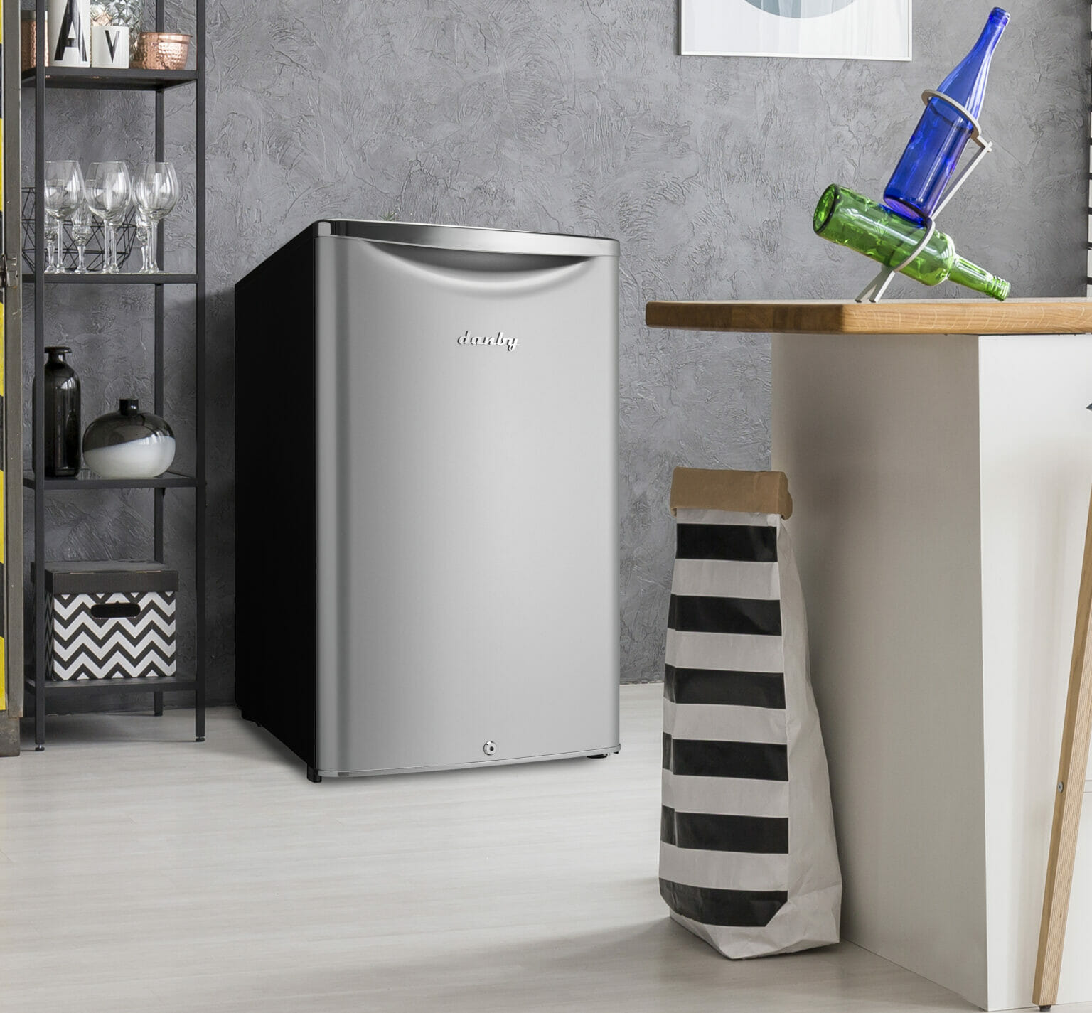 Danby 4.4 cu. ft. Contemporary Classic Compact Fridge in Iridium Silver