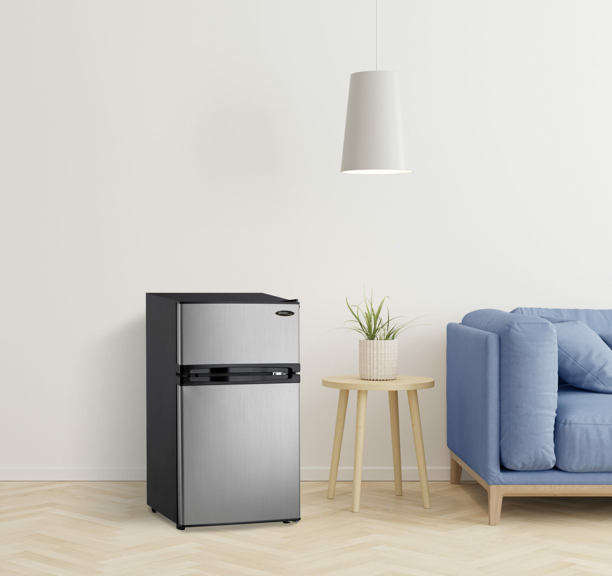 Danby Designer 3.1 cu. ft. 2door Compact Fridge in Stainless Steel