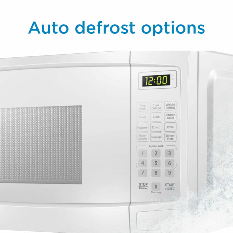 Danby 0.7 cu. ft. Countertop Microwave in White DBMW0720BWW Danby