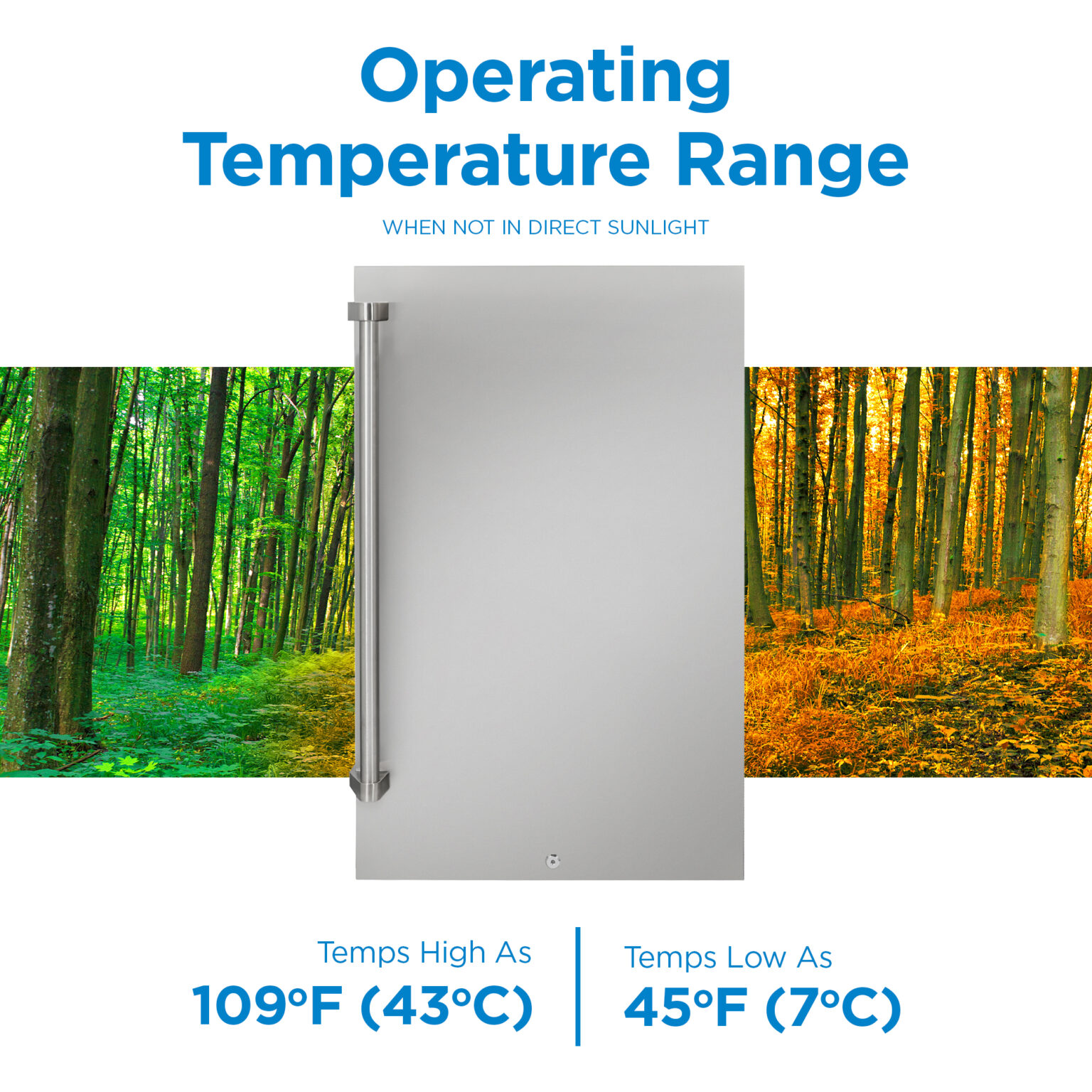 Danby 4.4 cu. ft. Outdoor Fridge in Stainless Steel DAR044A1SSO6