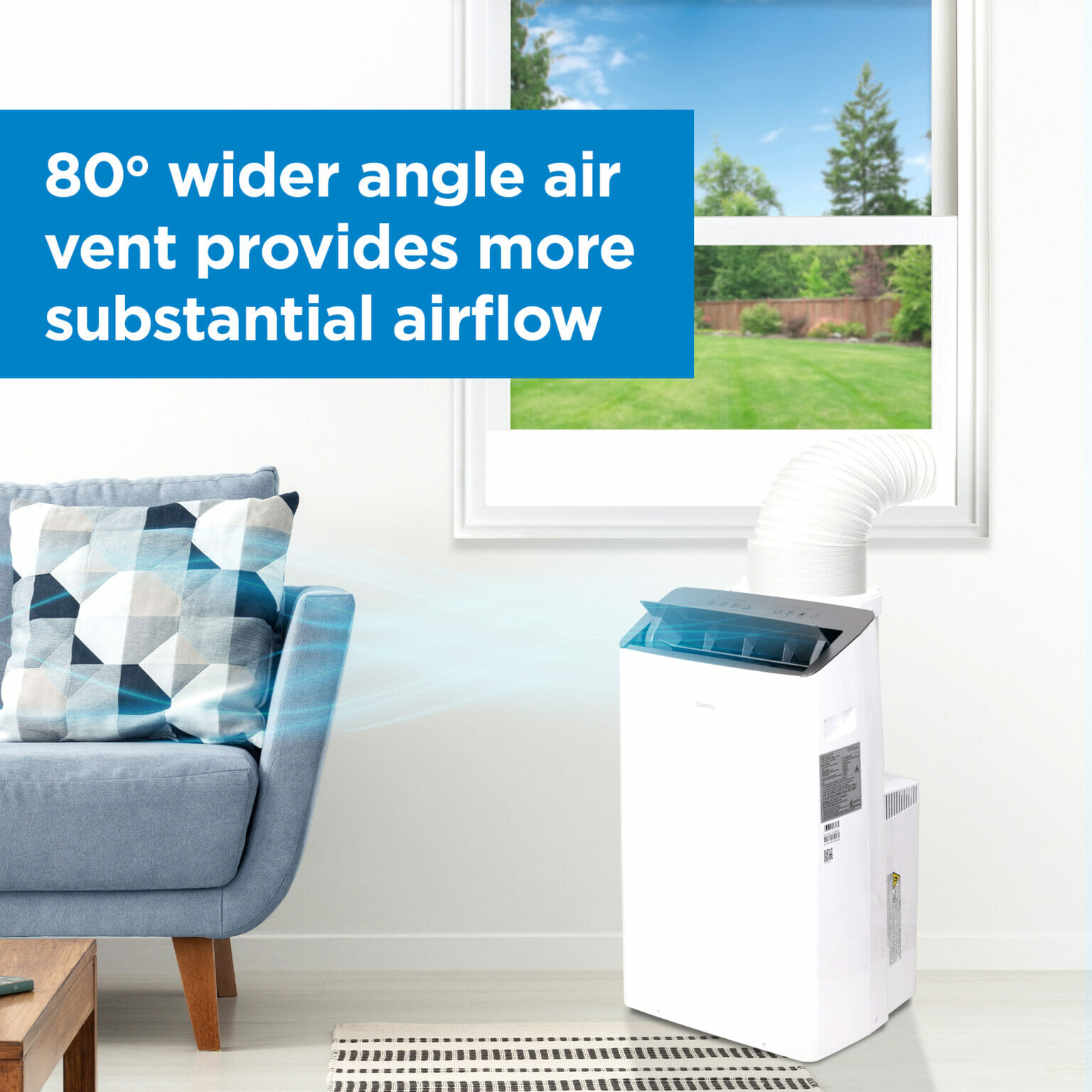 Danby 14,000 BTU (12,000 SACC) 3in1 Inverter Portable Air Conditioner in White DPA120B9IWDB