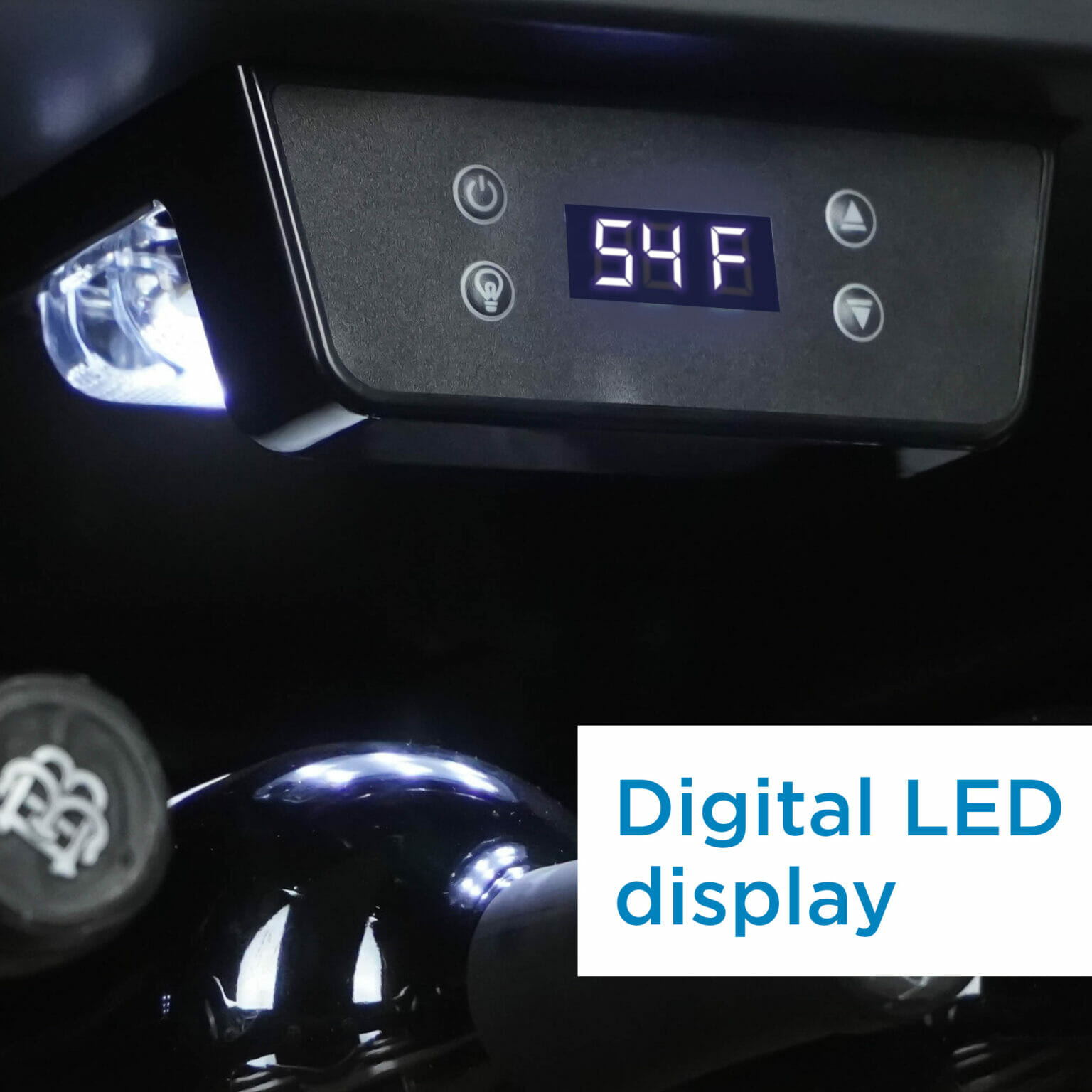 Danby 94 Bottle FreeStanding Wine Cooler in Black DWC94L1B Danby