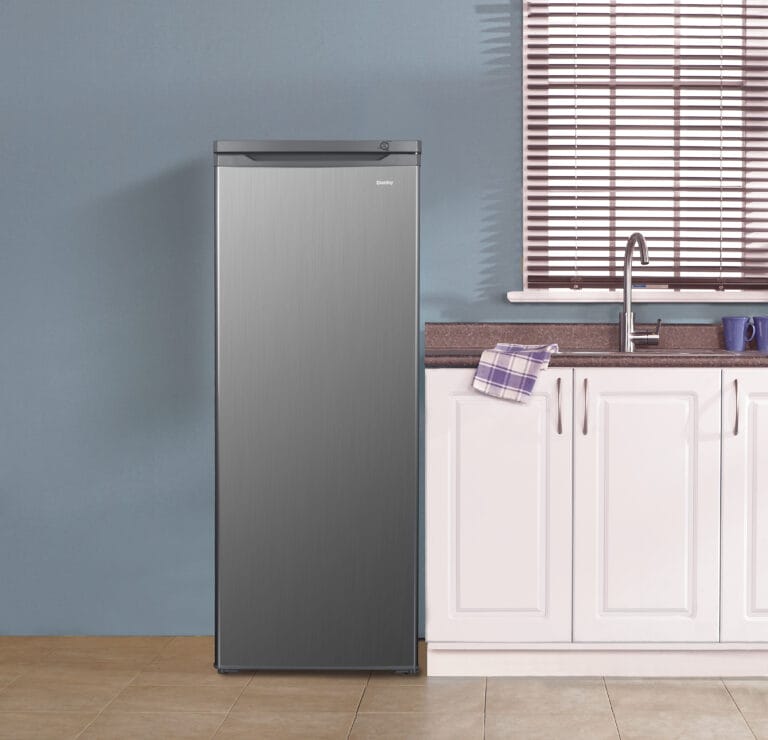 Danby 6.0 cu. ft. Upright Freezer in Stainless Steel DUFM060B1BSLDB