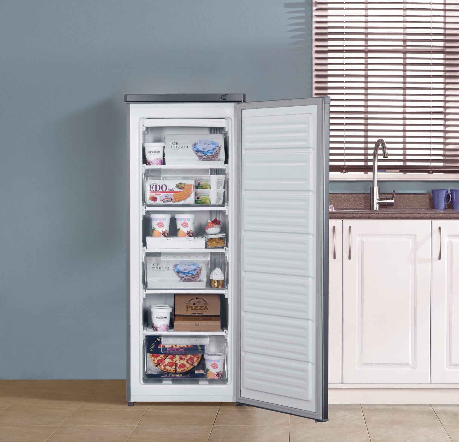 Danby 6.0 cu. ft. Upright Freezer in Stainless Steel DUFM060B1BSLDB