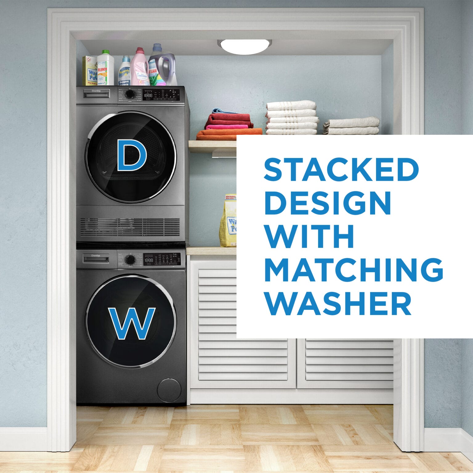 Danby 24" Stackable Front Load Condenser Tumble Dryer DDY040D1DSDB