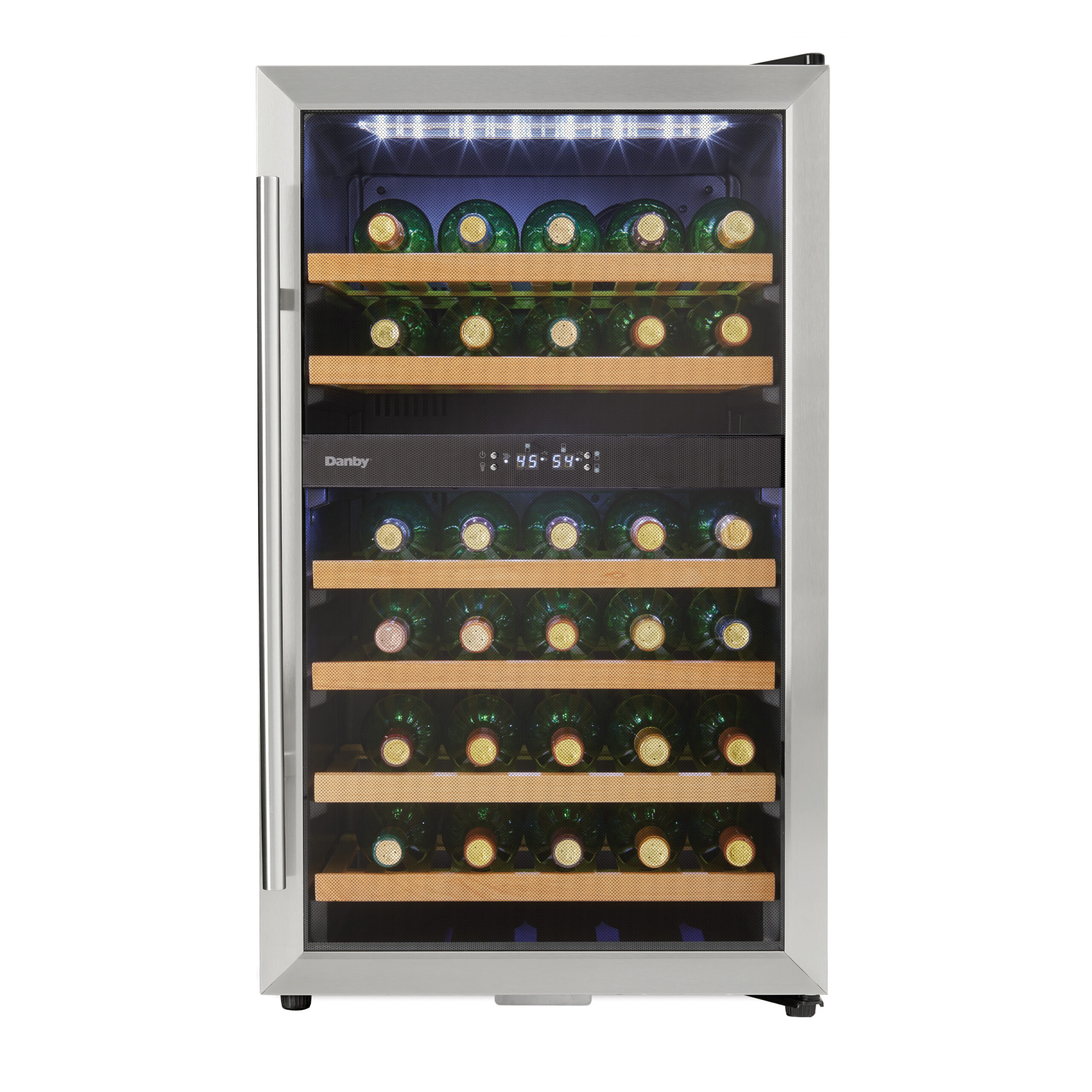 Refroidisseur à Vin En Acier Inoxydable Point Virgule - Noir, 11,9 Cm, Garde Vos Bouteilles Fraîches Sans Glace