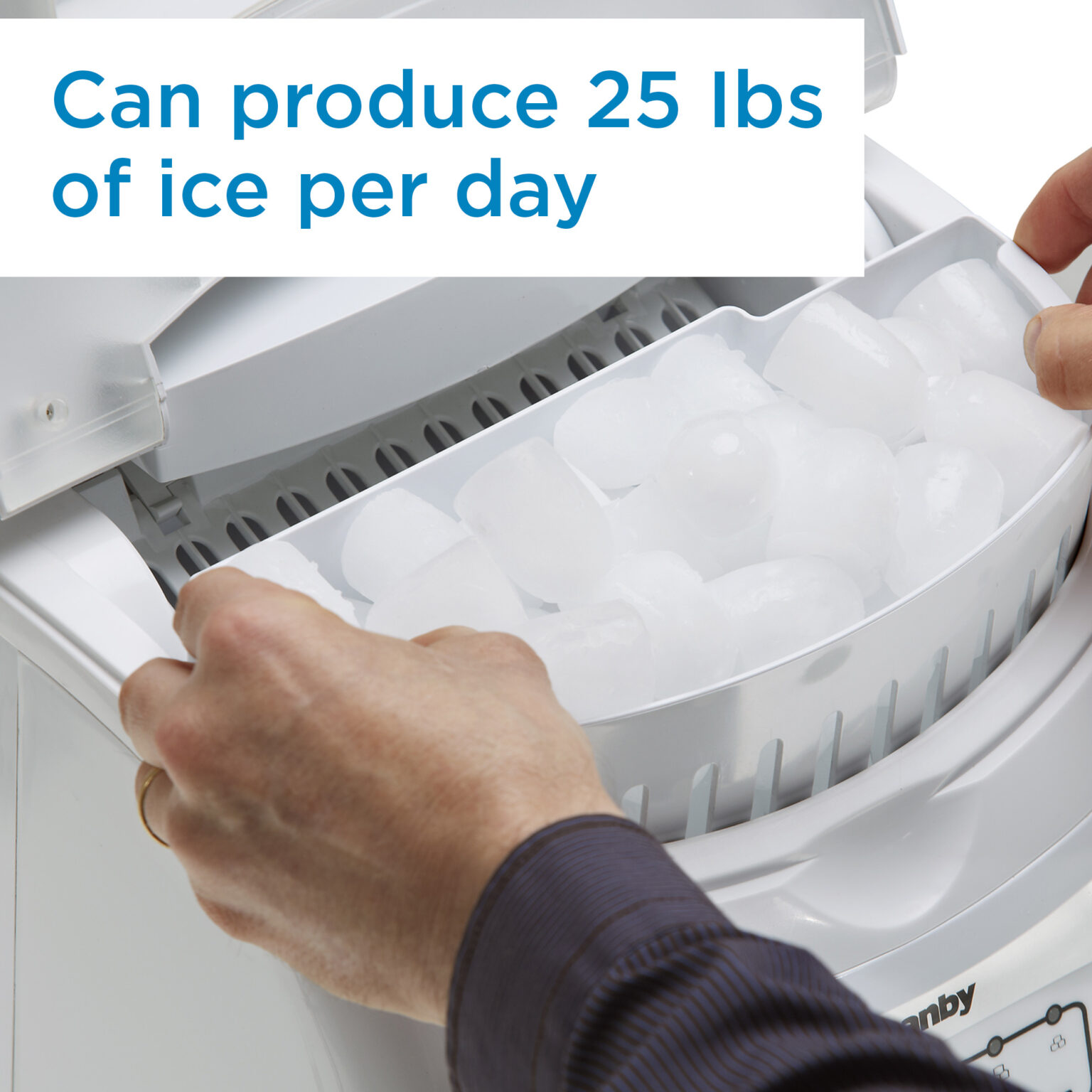 Danby 25 lbs. Countertop Ice Maker in White DIM2500WDB Danby USA