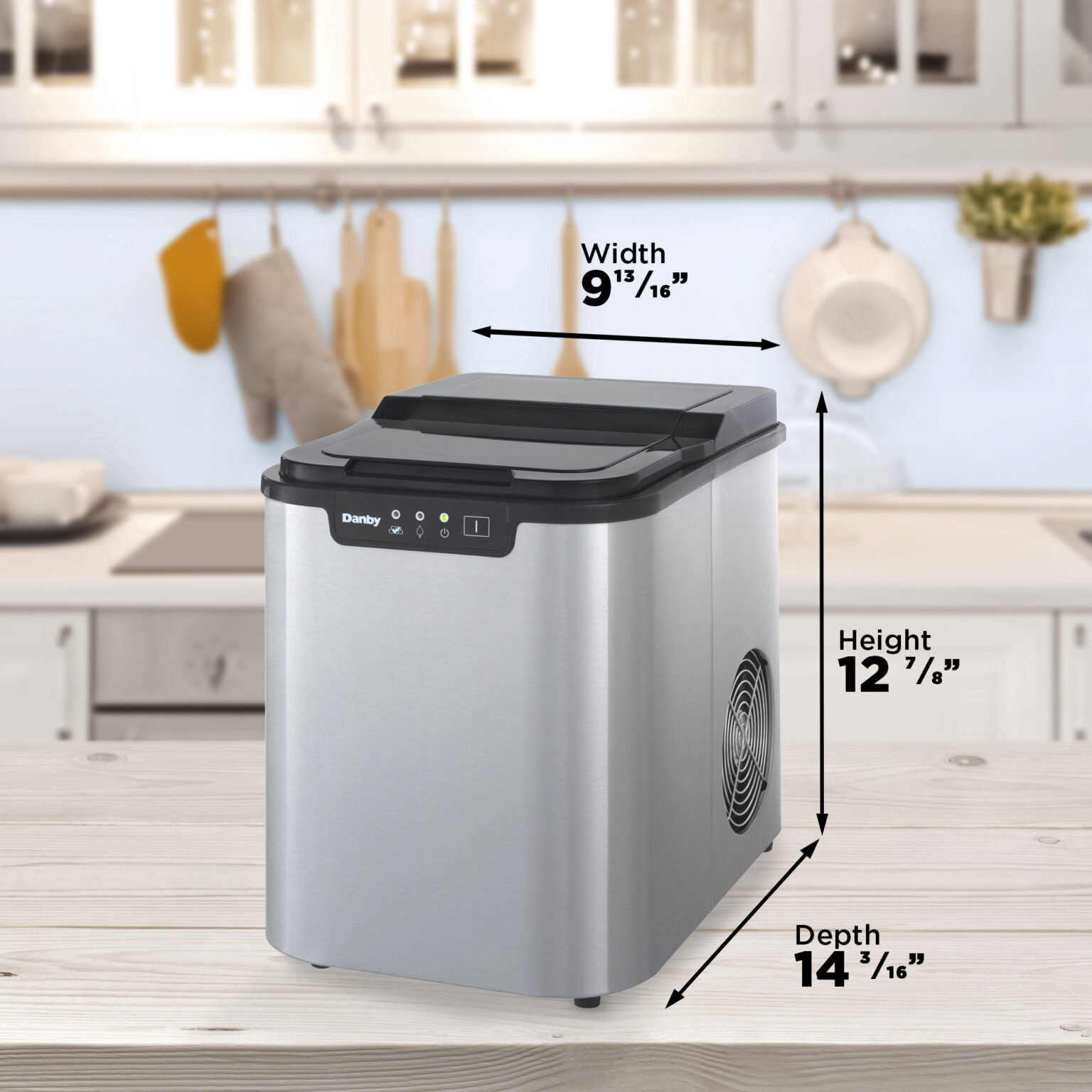 Danby 25 lbs. Countertop Ice Maker in Stainless Steel DIM2500SSDB