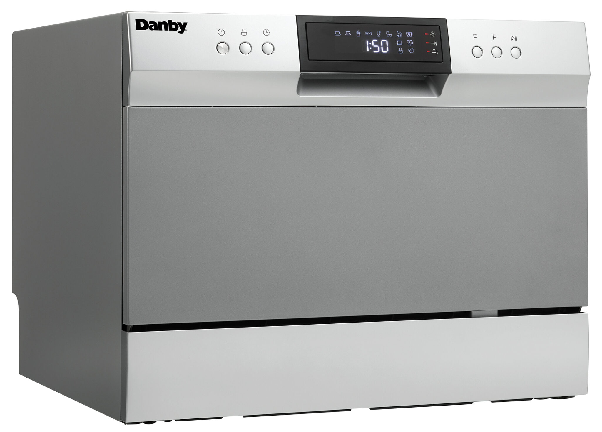 Danby 6 Place Setting Countertop Dishwasher in Silver DDW631SDB
