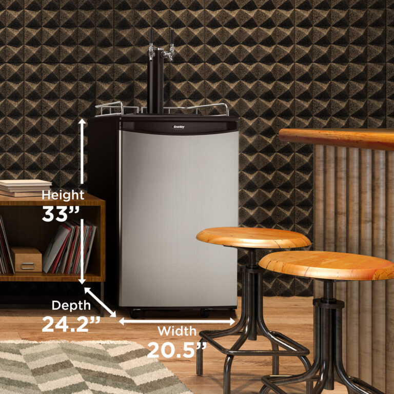 Danby 5.4 cu. ft. DualTap Keg Cooler in Stainless Steel