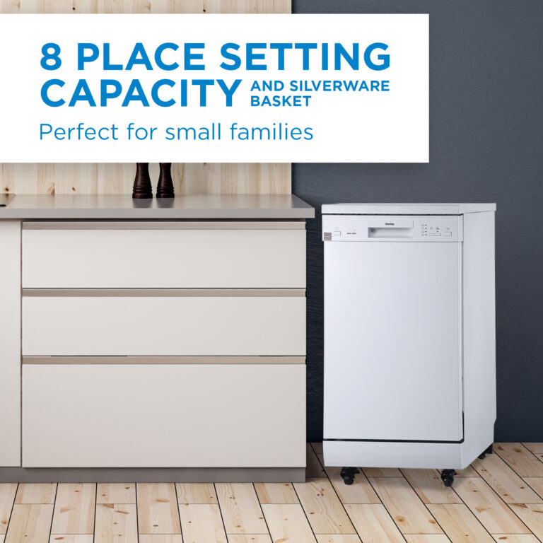 Danby 18" Wide Portable Dishwasher in White DDW1805EWP Danby USA