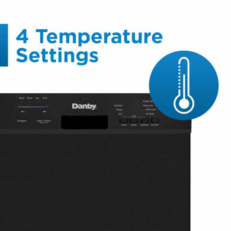 Danby 18" Wide Builtin Dishwasher in Black DDW18D1EB Danby USA