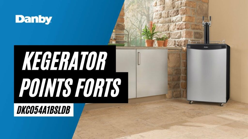 Danby 5.4 cu. ft. Single Tap Keg Cooler in Stainless Steel