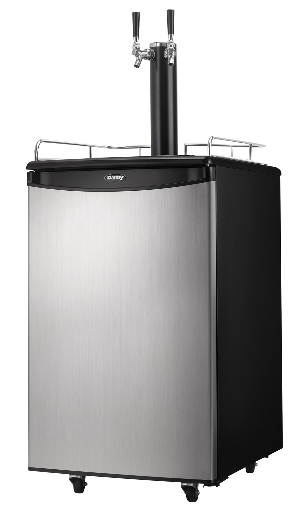 Danby 5.4 cu. ft. DualTap Keg Cooler in Stainless Steel