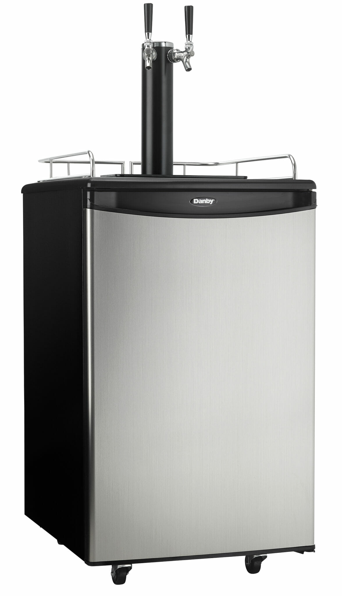 Danby 5.4 cu. ft. DualTap Keg Cooler in Stainless Steel