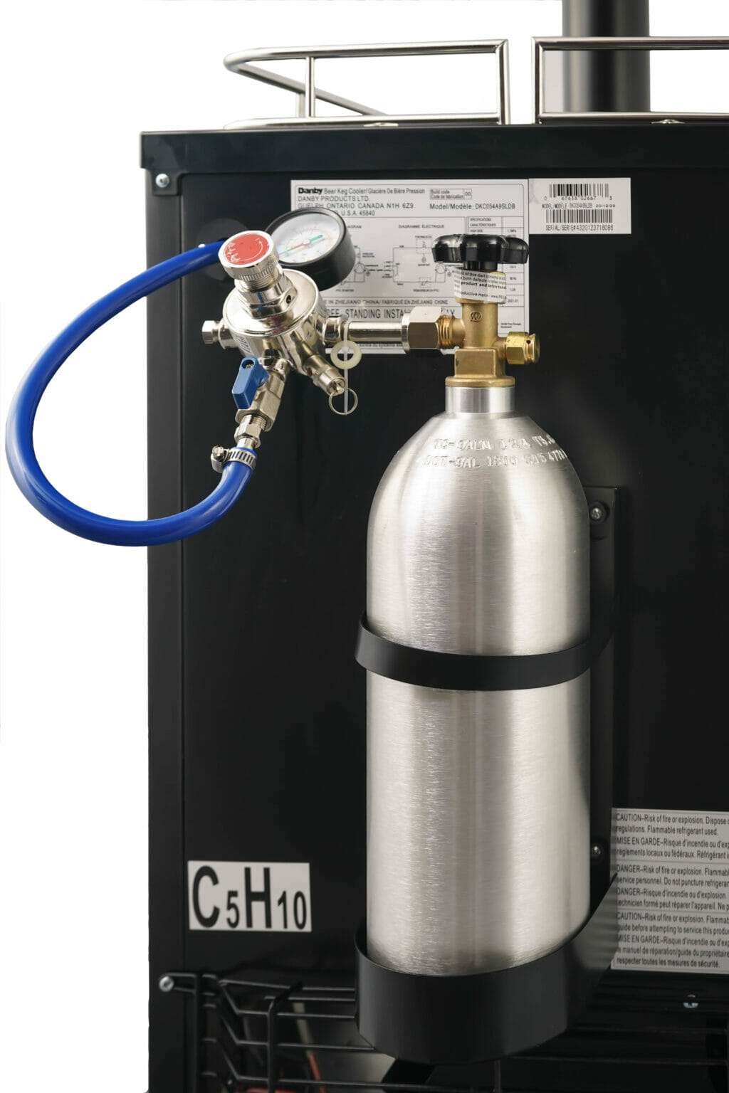 Danby 5.4 cu. ft. SingleTap Keg Cooler in Stainless Steel