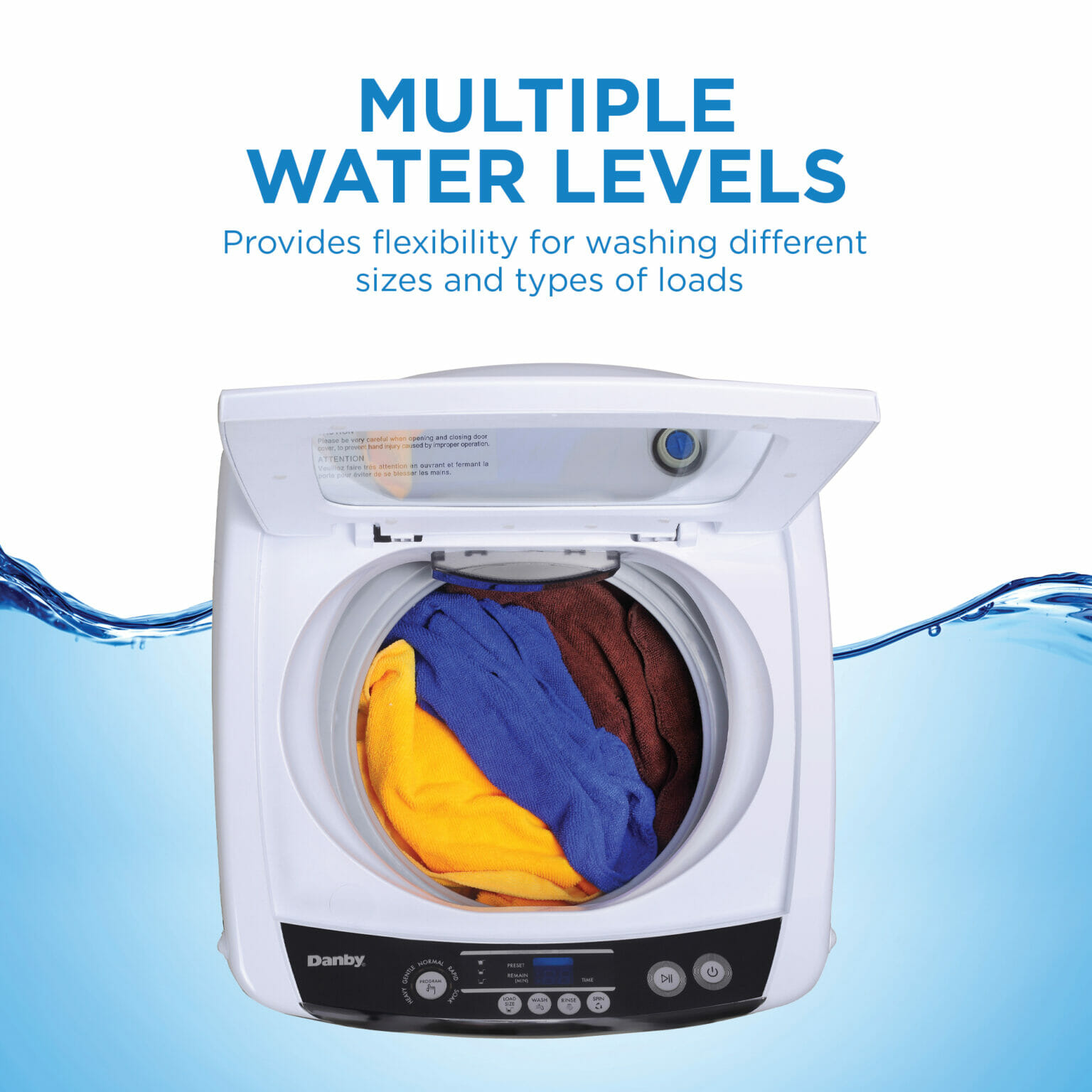 Danby 0.9 cu. ft. Compact Top Load Washing Machine in White DWM030WDB