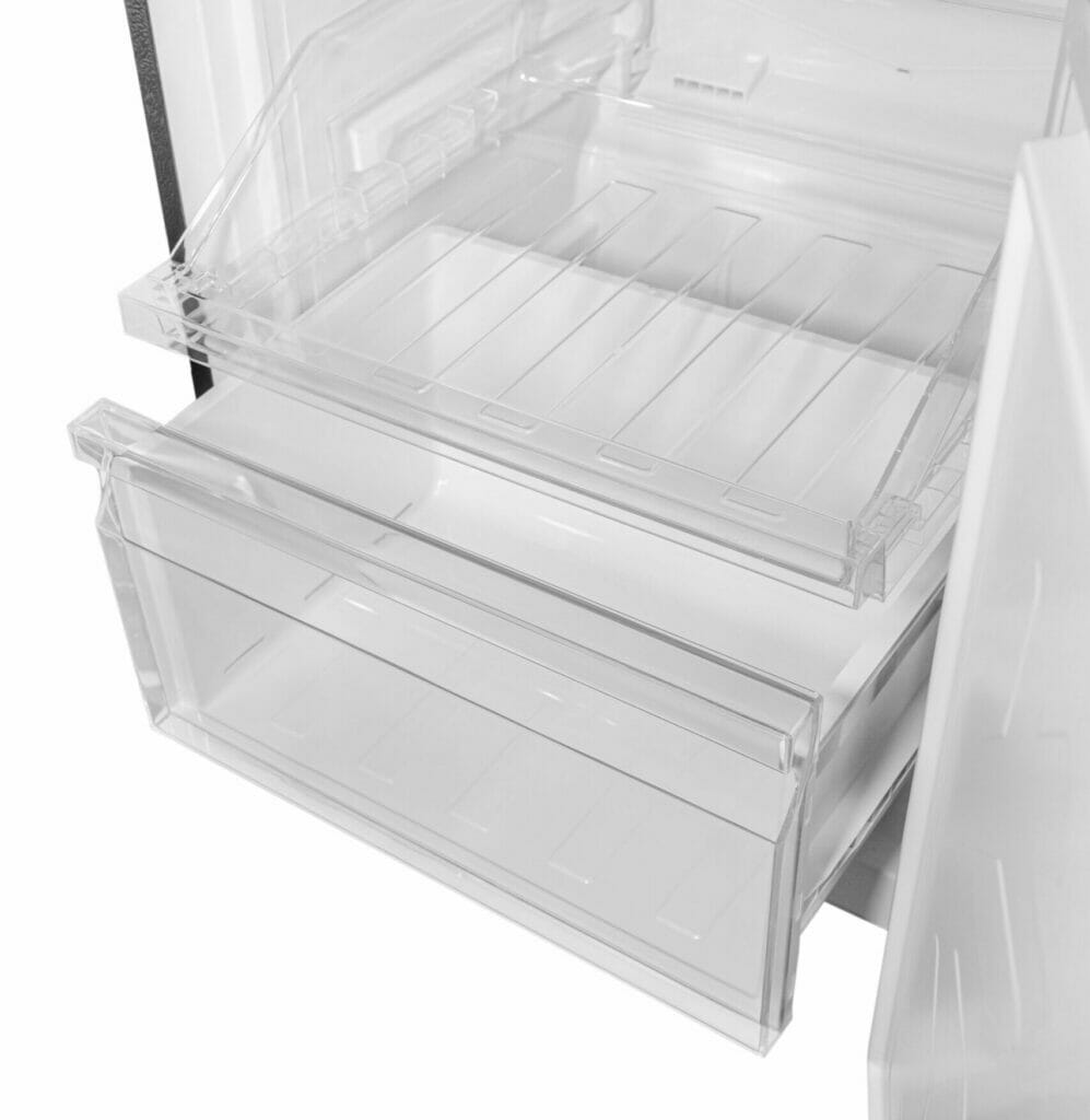 Danby 10 cu. ft. Bottom Mount Apartment Size Fridge in Stainless Steel