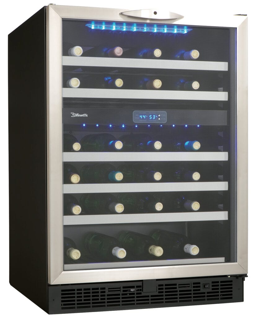 Silhouette 51 Bottle Built-in Wine Cooler in Stainless Steel