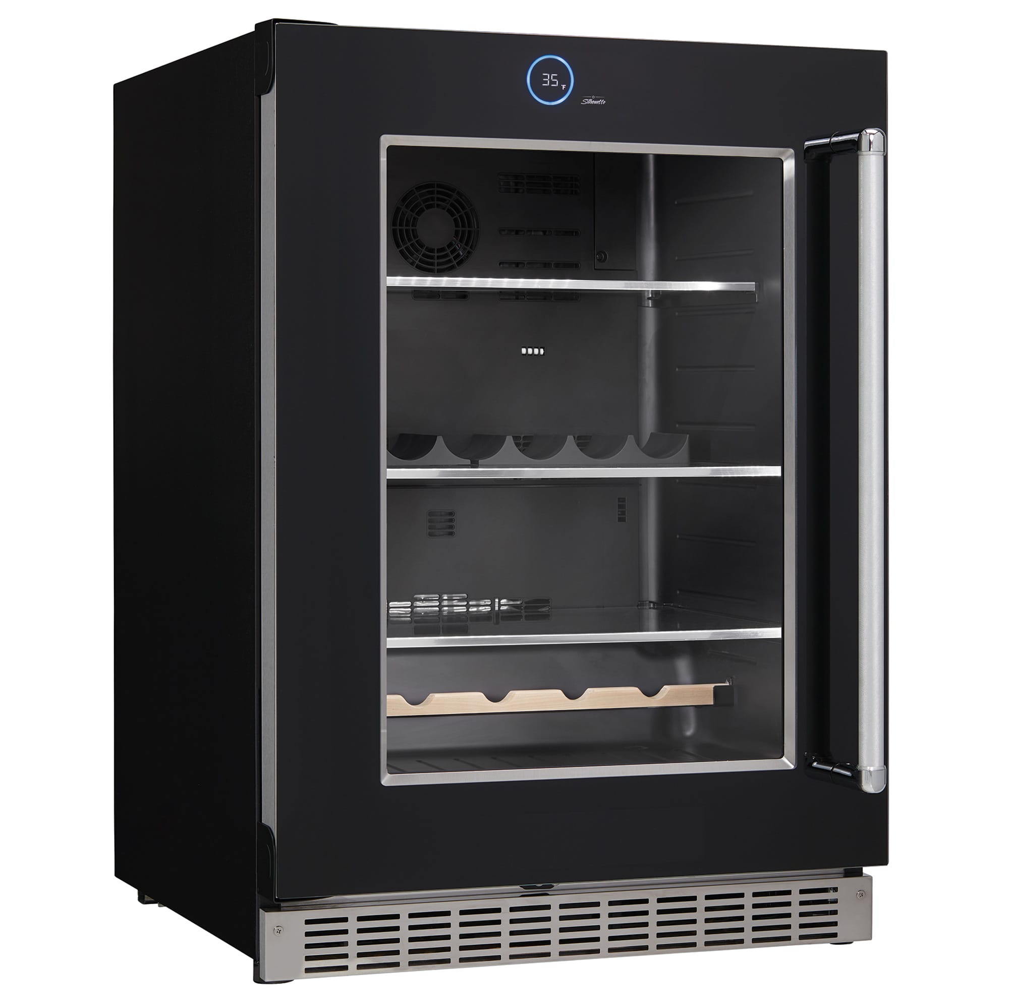 Silhouette - 24" Built-in Beverage Center in Black - Image 2