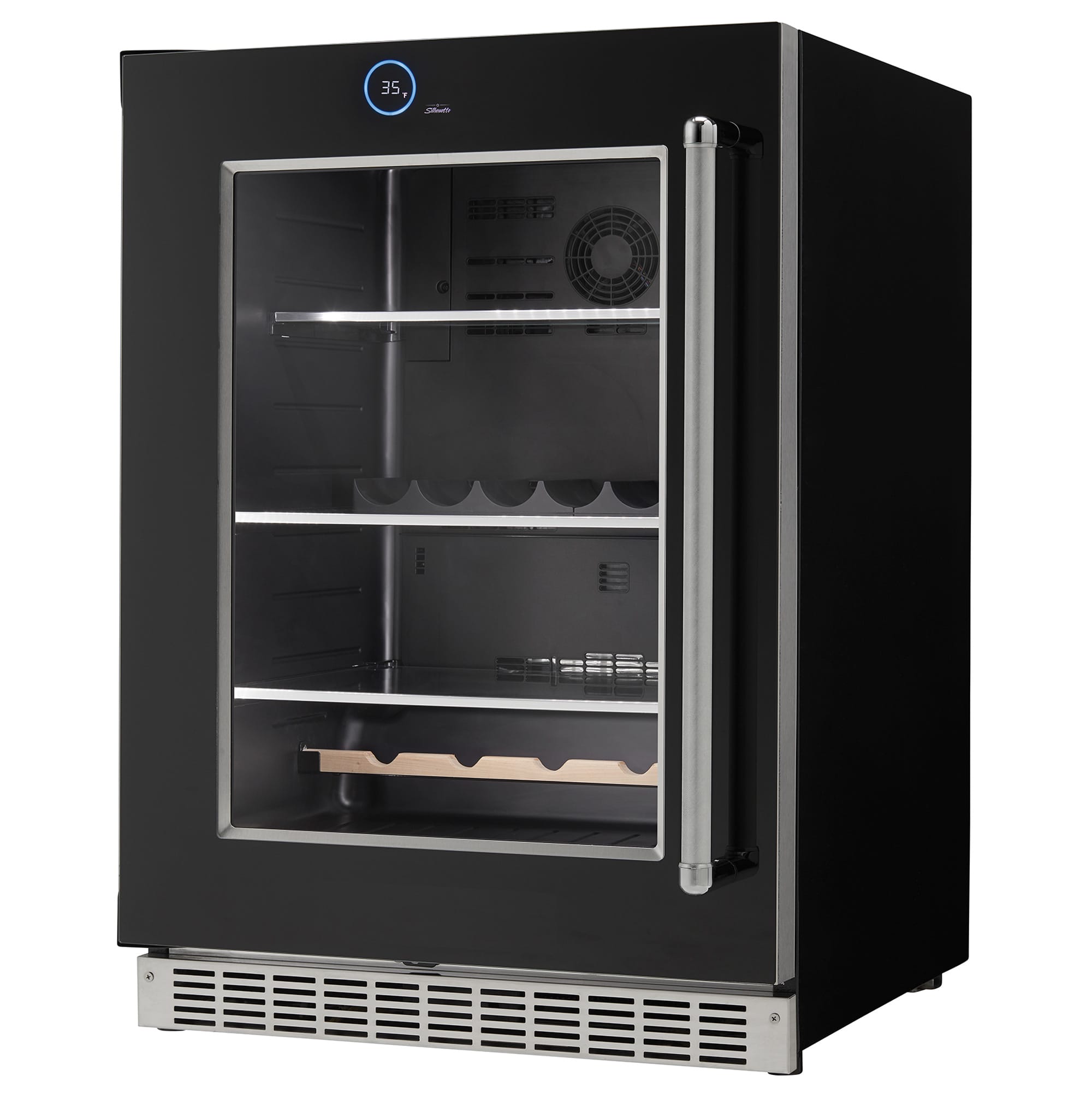 Silhouette - 24" Built-in Beverage Center in Black - Image 3