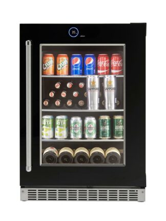 Silhouette - 24" Built-in Beverage Center in Black