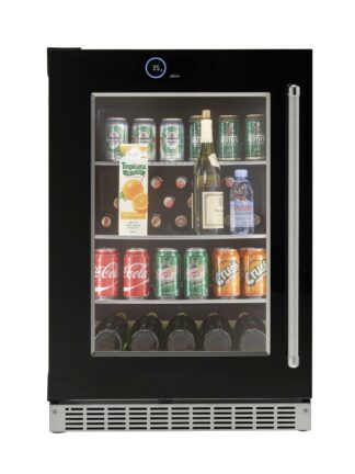 Silhouette - 24" Built-in Beverage Center in Black