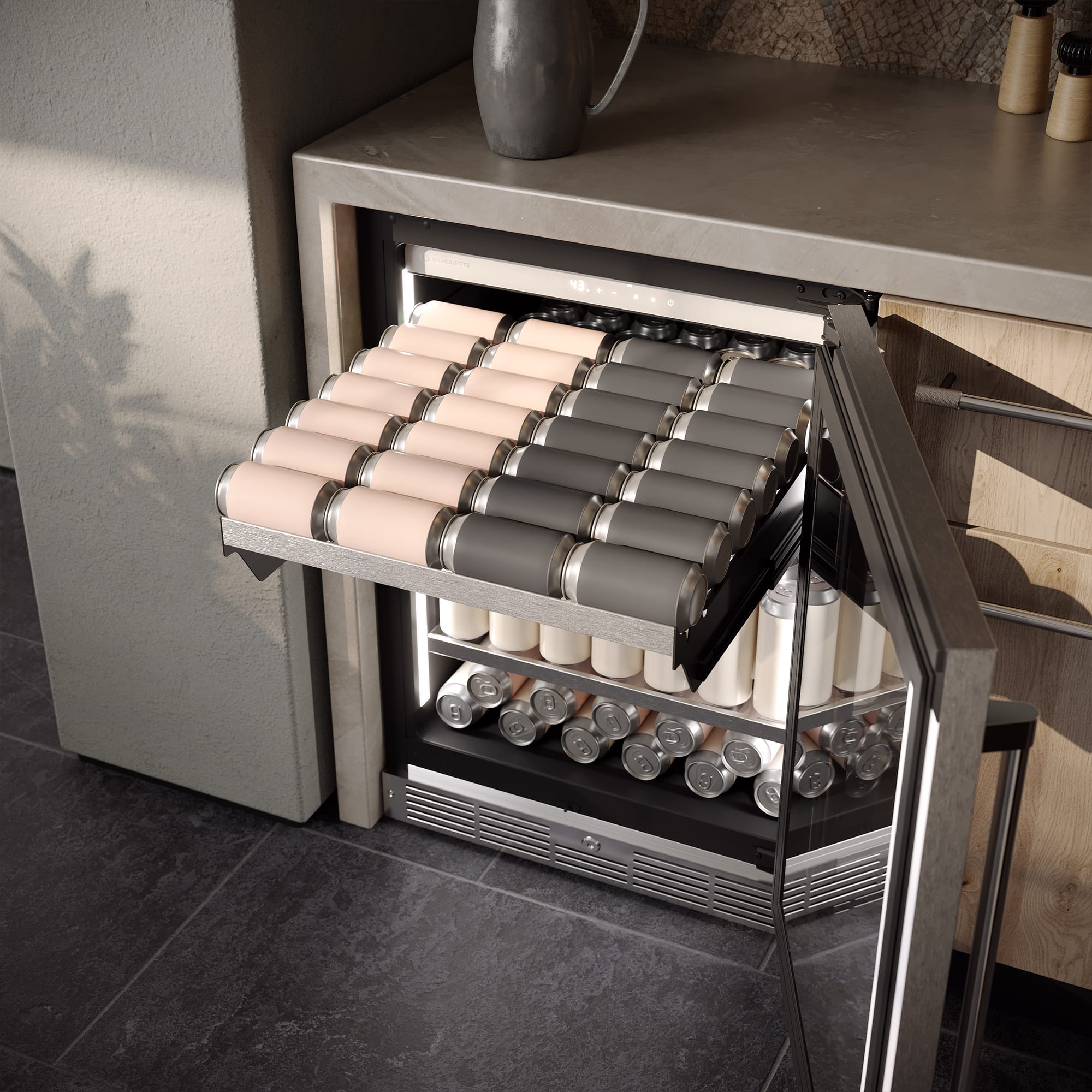 Centre de boissons encastré Silhouette Pro Gen 3 - 24" prêt à recevoir un panneau - Image 3