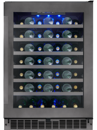 Silhouette Select – 24″ Built-In Wine Cellar in Black Stainless Steel