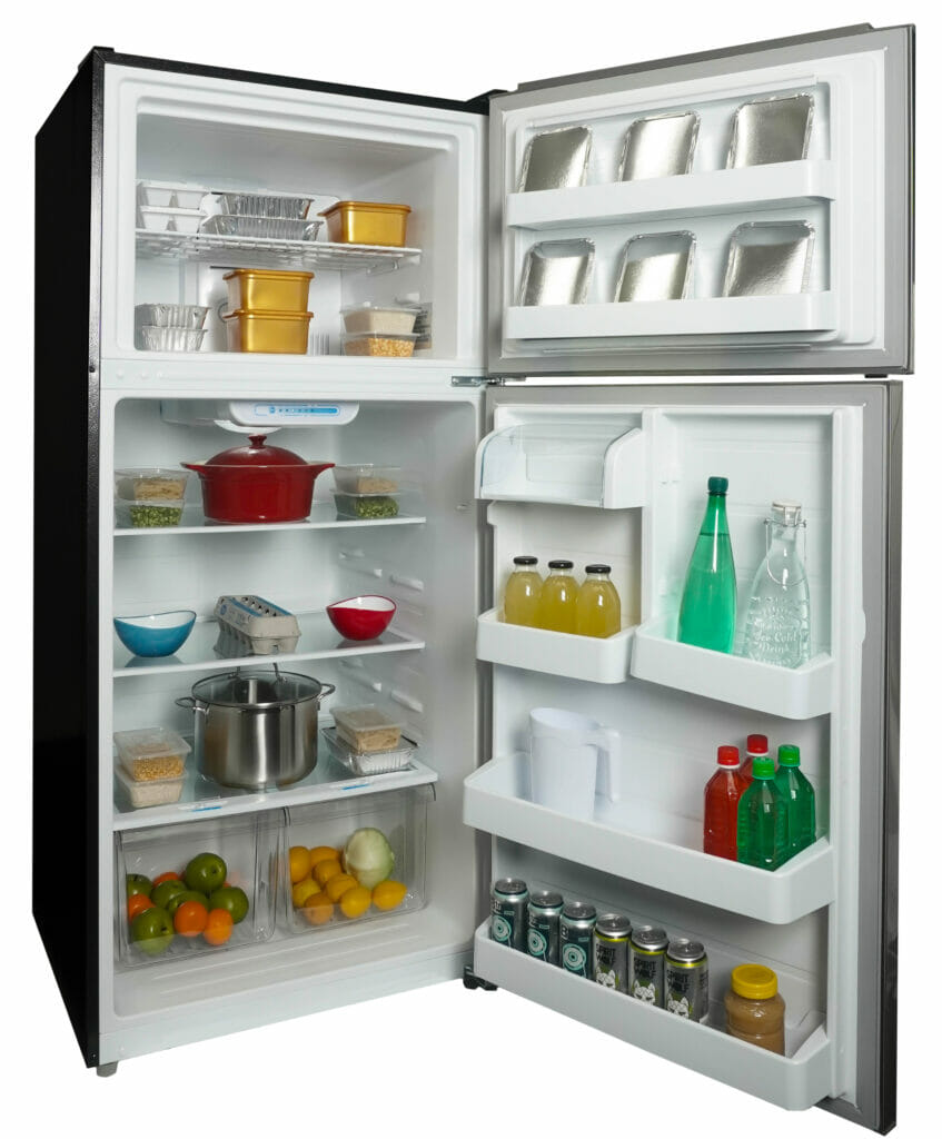 Danby 18.1 cu. ft. Apartment Size Fridge Top Mount in Stainless